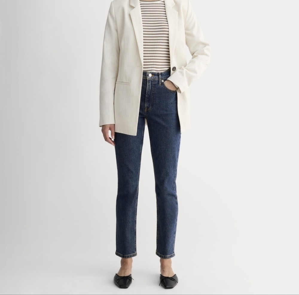 NWT EVERLANE The Curvy Cheeky® Straight Jean